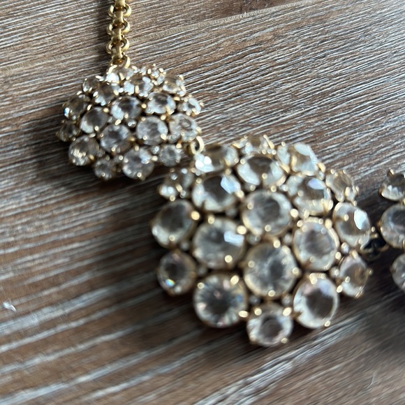 j.crew Gold Crystal studded Necklace - Picture 2 of 6